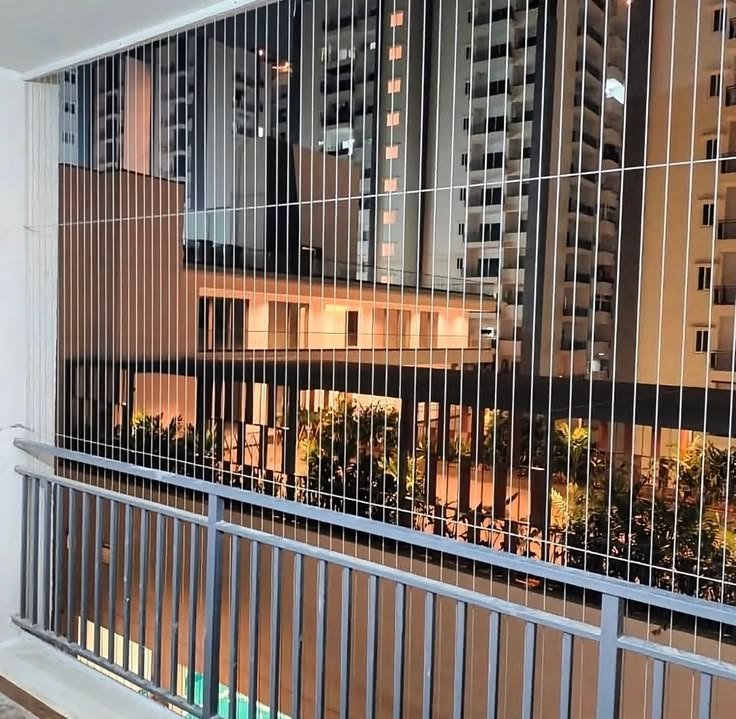Horizontal cable invisible grill installation